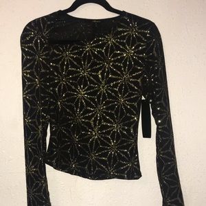 Black & Gold top